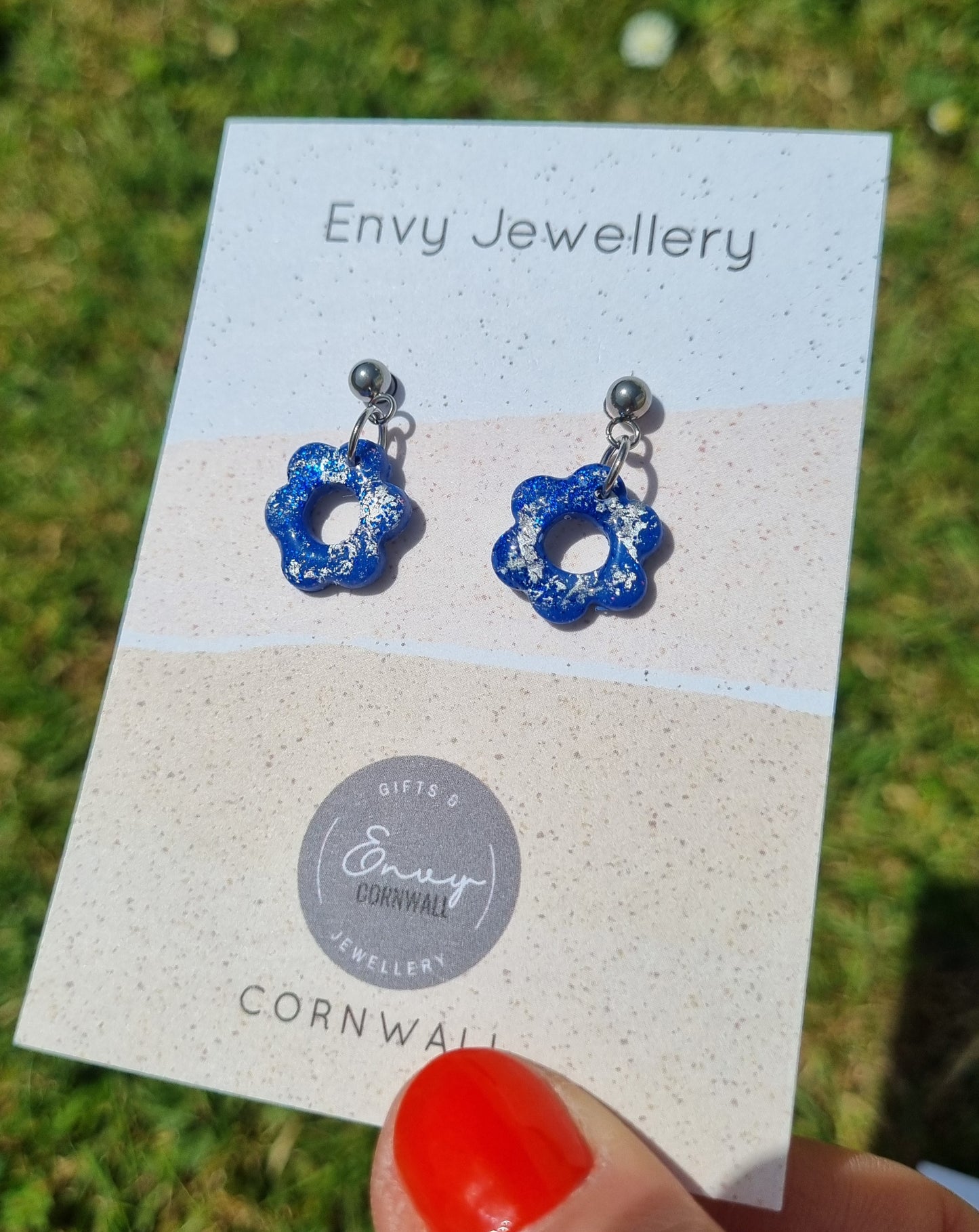 Blue & Silver Flowers