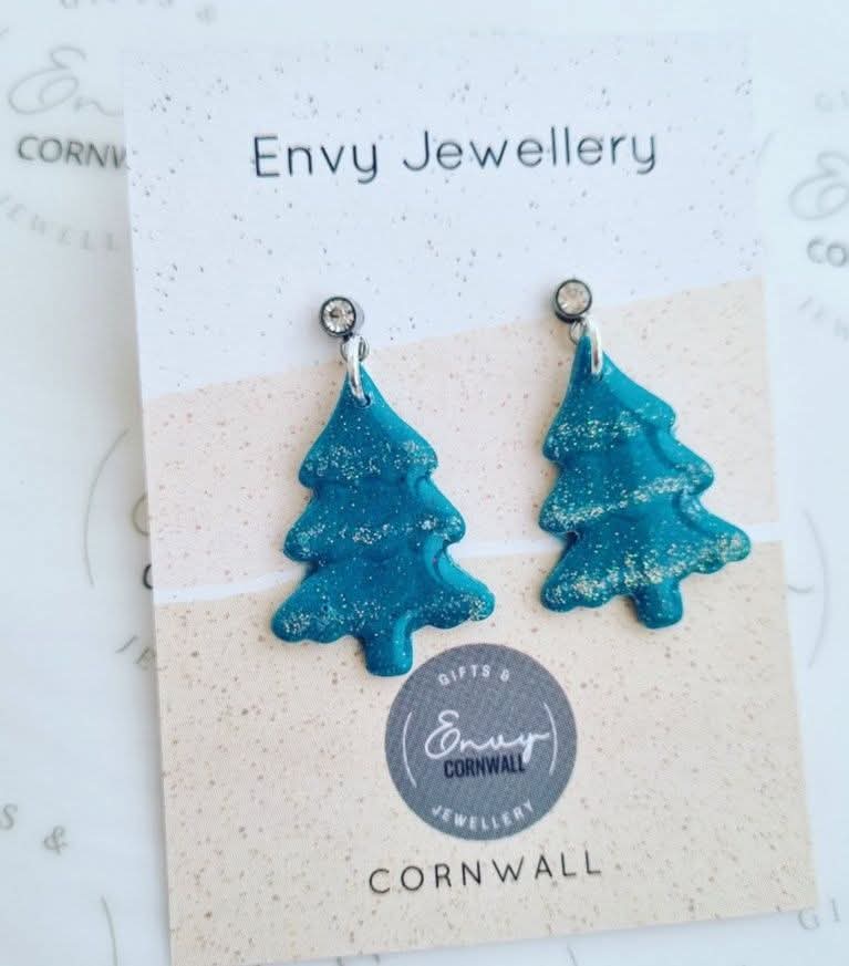 Christmas Trees Glistening Tiers