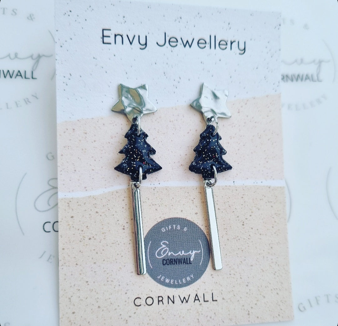 Black Christmas Tree Drops