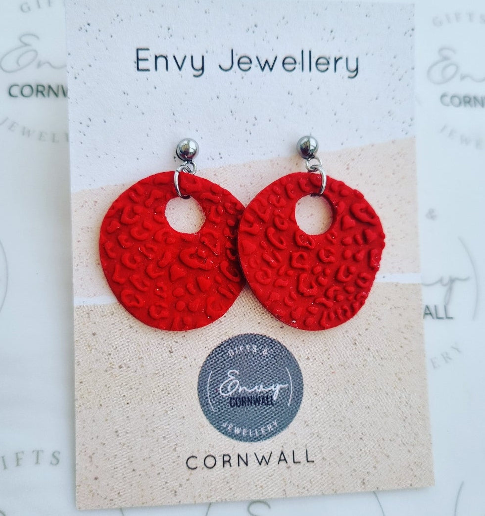 Lovely Leopard Burgundy Red