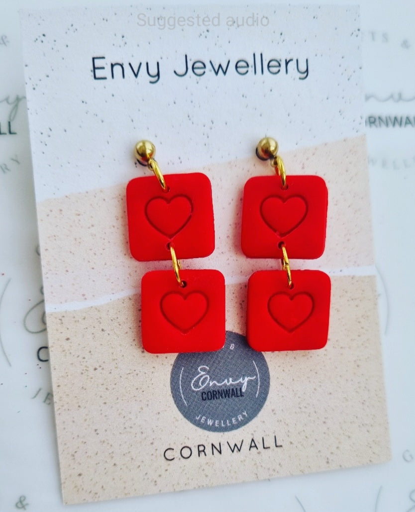 Hearts Double Square