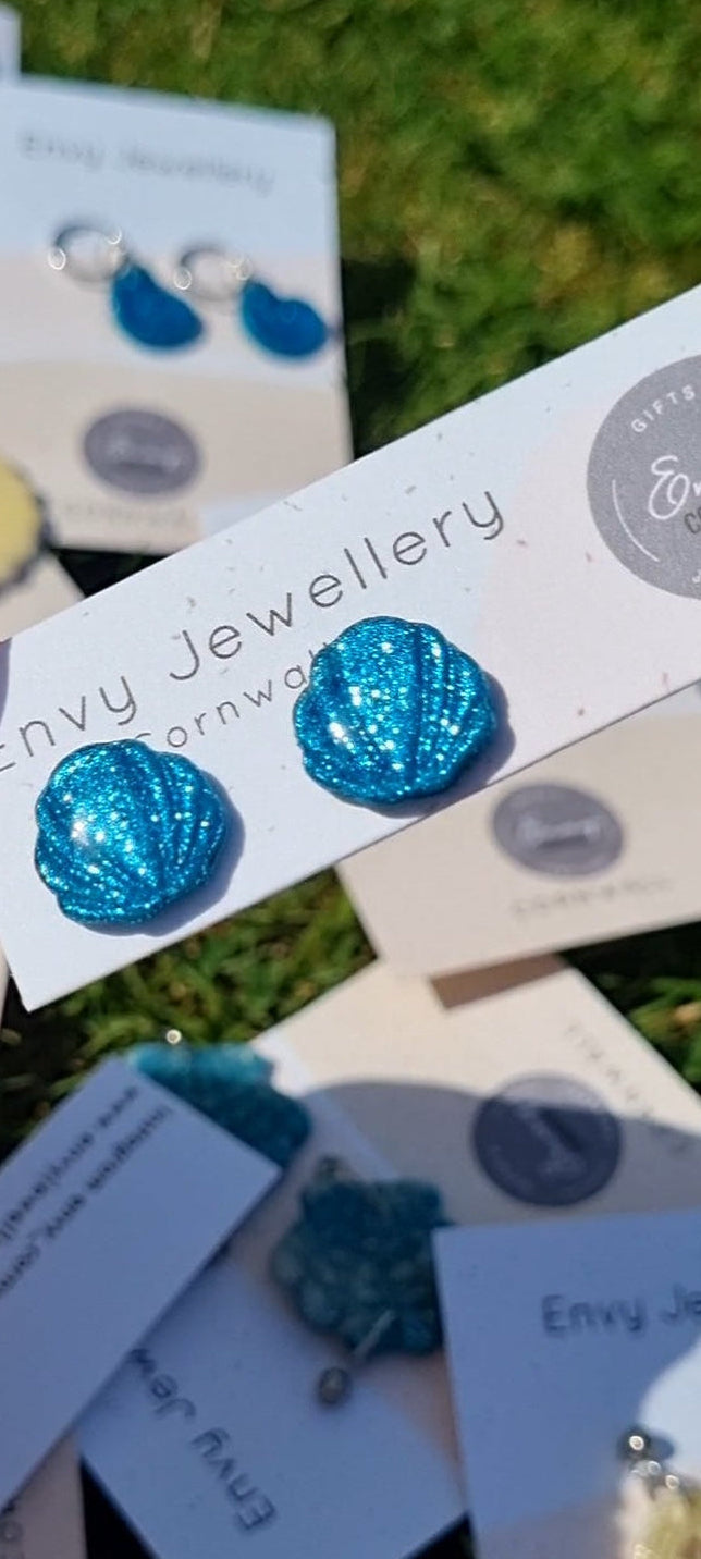 Blue Shell Studs