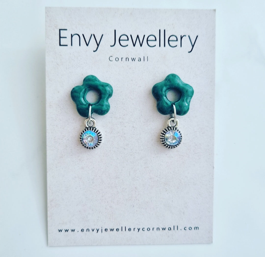 Green Flower Gems