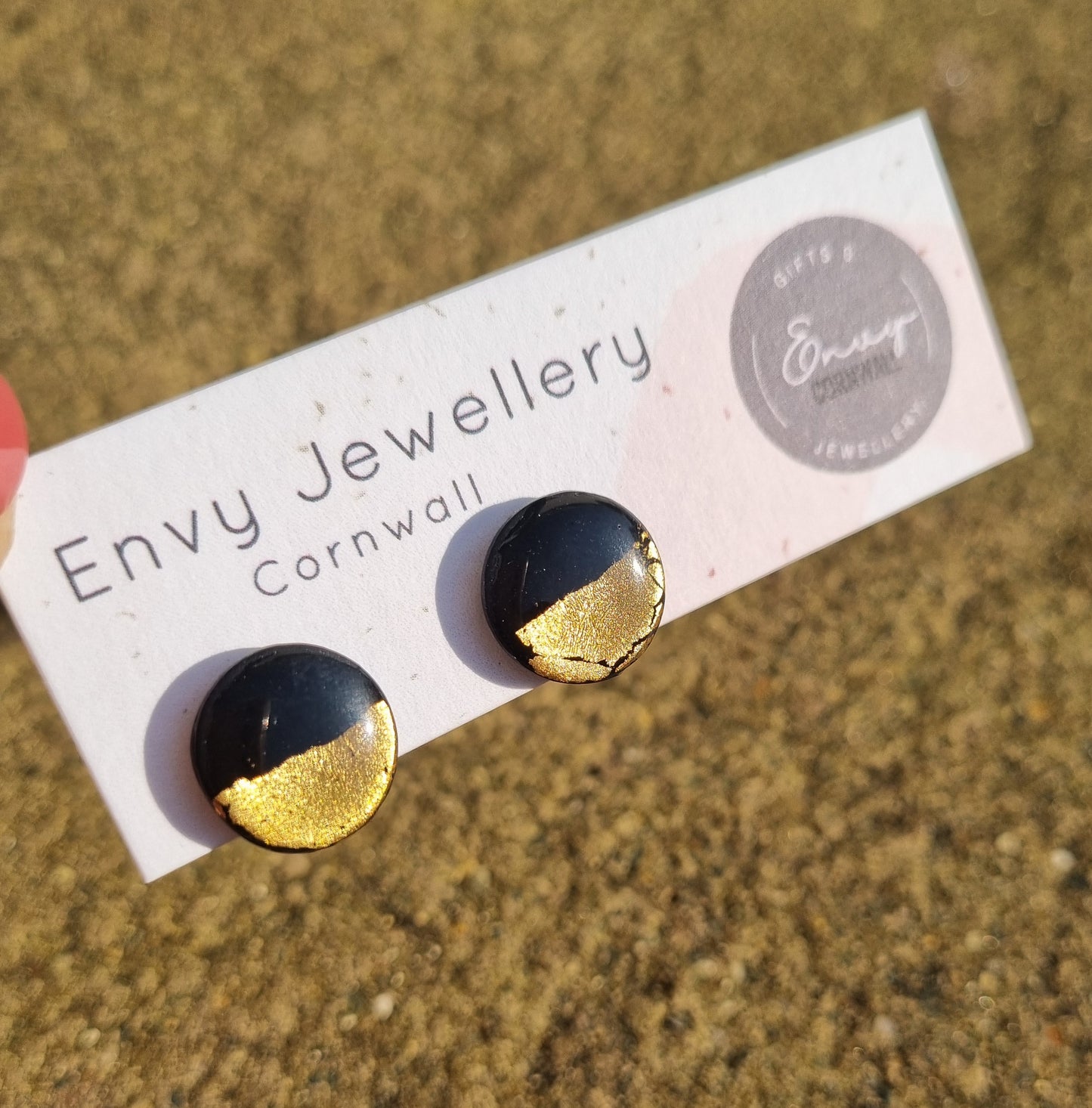 Black & Gold Studs