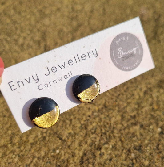 Black & Gold Studs