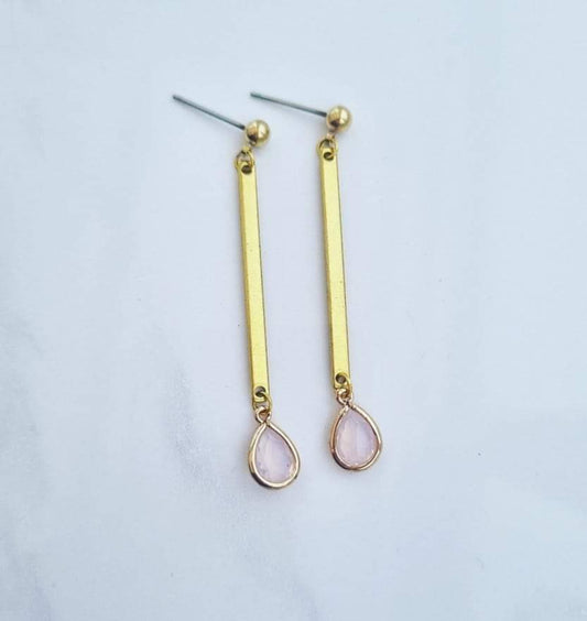 Pink Gemstone Drops