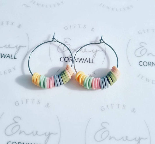 Pastel Bead Hoop