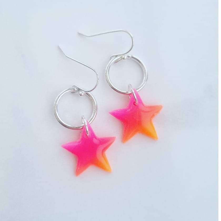 Sunset Neon Stars