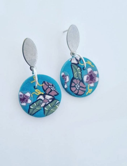 Teal Flowers