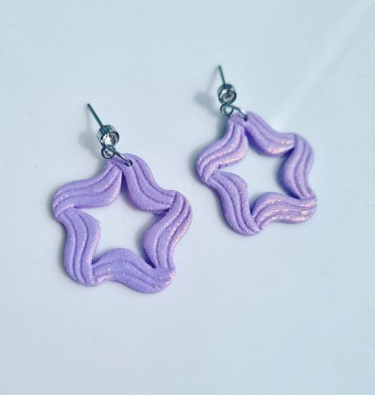 Lilac Shimmer Stars