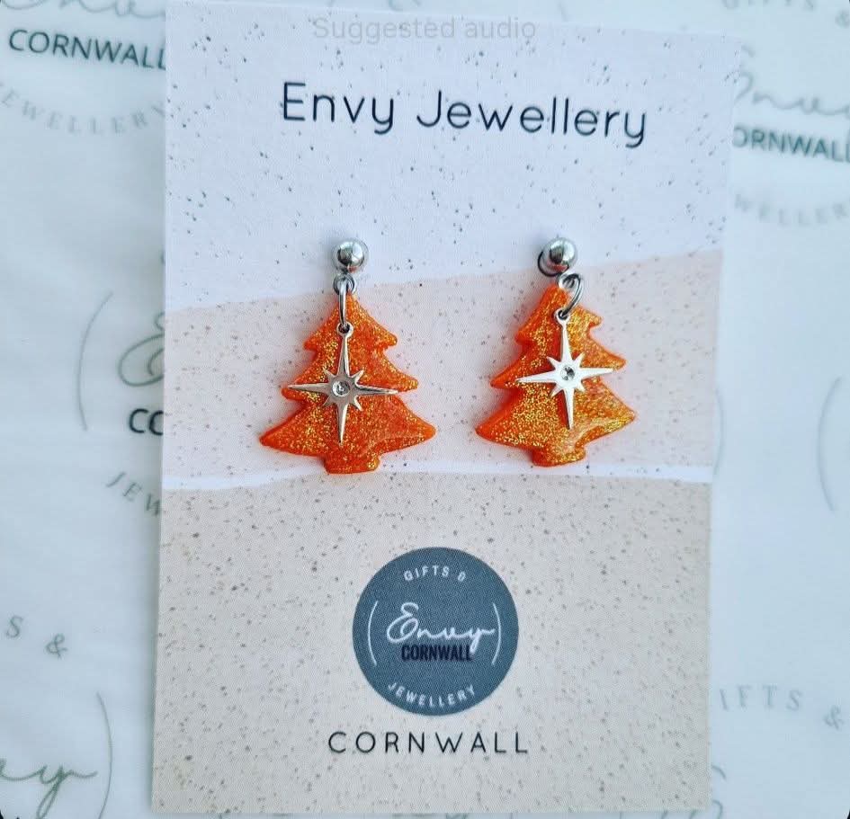 Orange Christmas Trees