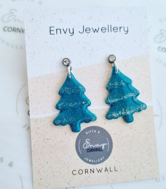 Christmas Trees Glistening Tiers