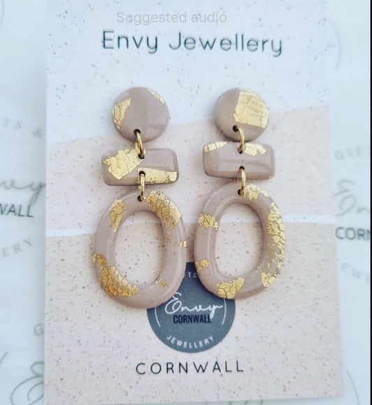 Classic Elegant Nude & Gold Foil