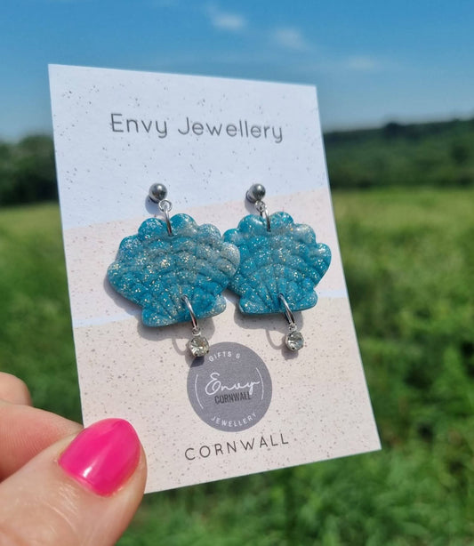 Turquoise Shell Drops