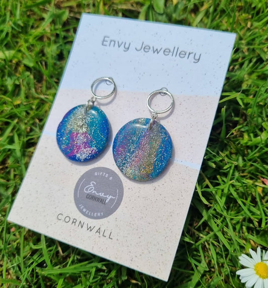 Sparkly Summer Blue & Pink Metallic Mix