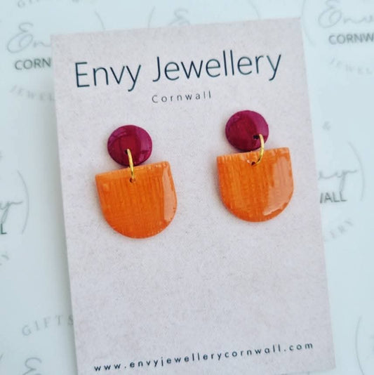 Burgundy & Pumpkin Spice Linen