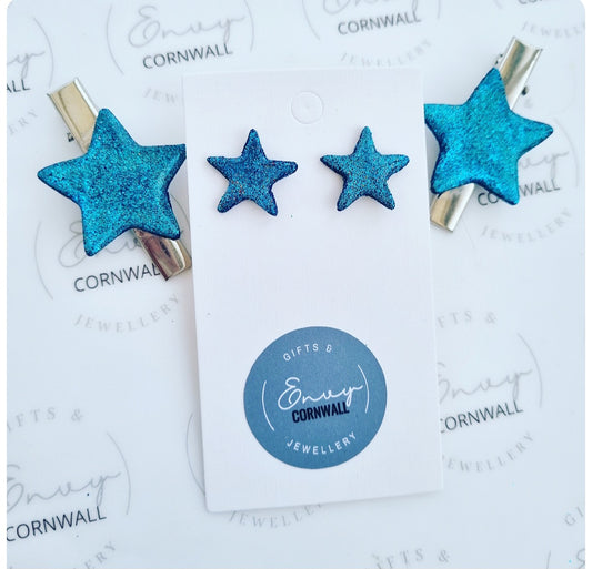 Star Studs & Hair Clip Set
