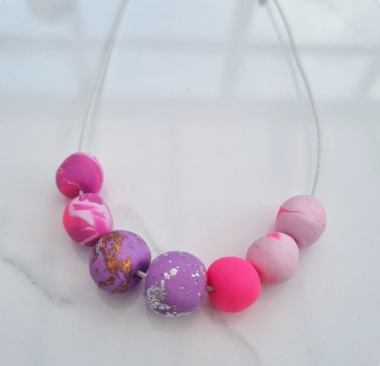 Pink Purple Mix Necklace