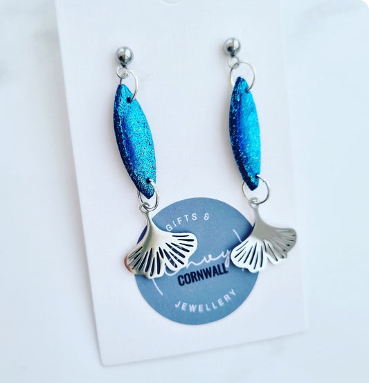 Mermaid Blue Sparkle Drops