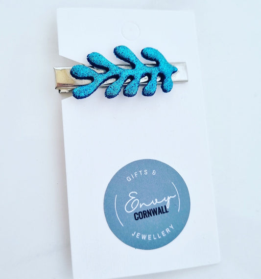 Blue Coastal Hair Clip