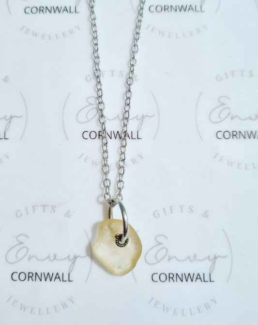 Seaglass Necklace Peach