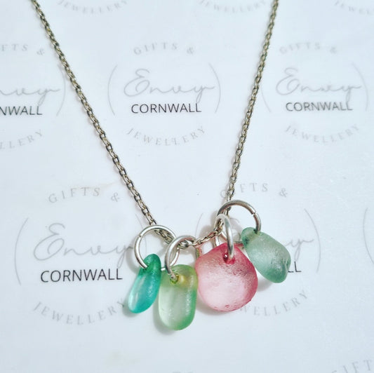 Seaglass Necklave Multi Strand