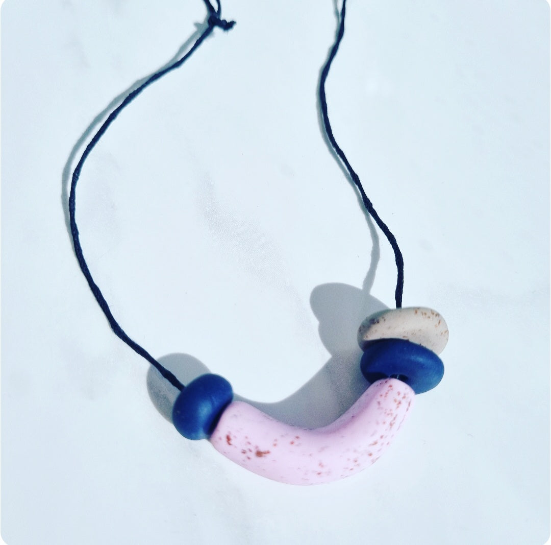 Navy & pink Necklace