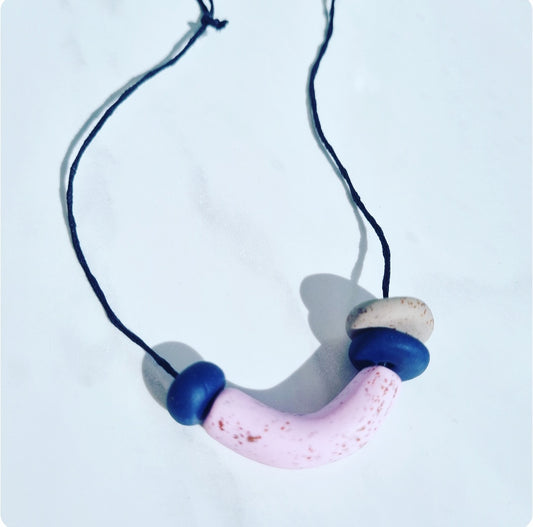 Navy & pink Necklace