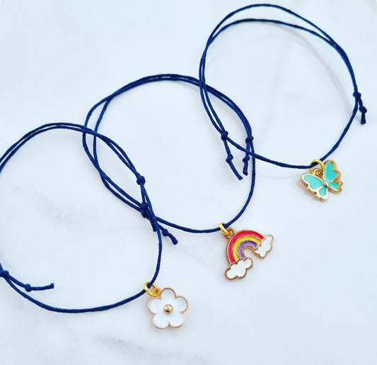 Set Of Three Cord Bracelets