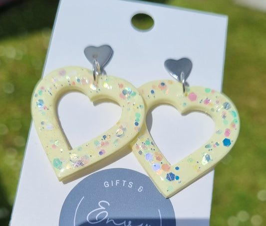 Open Hearts Pastel Yellow
