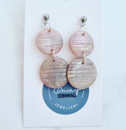 Dusky Metallic Double Circle