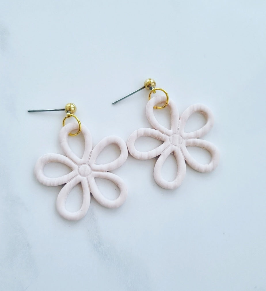 Open Flowers Neutral Stripped