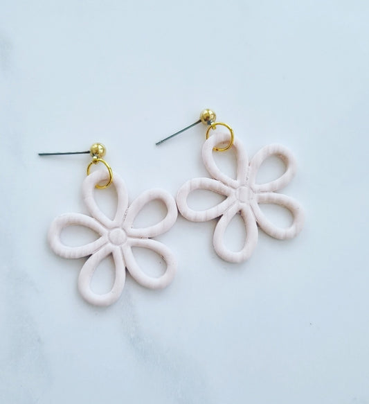Open Flowers Neutral Stripped
