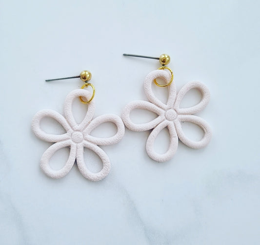 Open Flower Neutral Textured