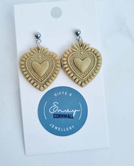 Textured Hearts Stone