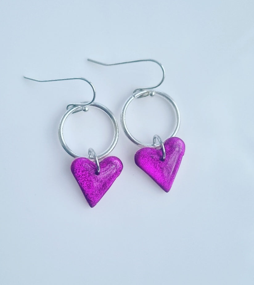 Chrome Pink Hearts