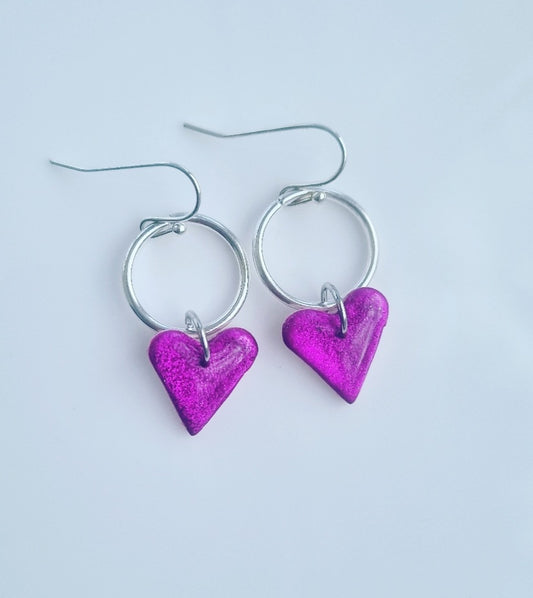 Chrome Pink Hearts