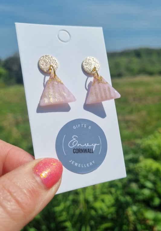 Pink & Gold Triangles