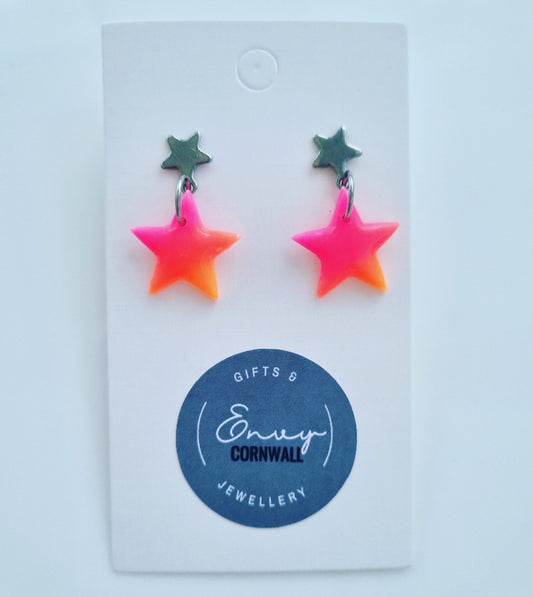 Sunset Neon Stars