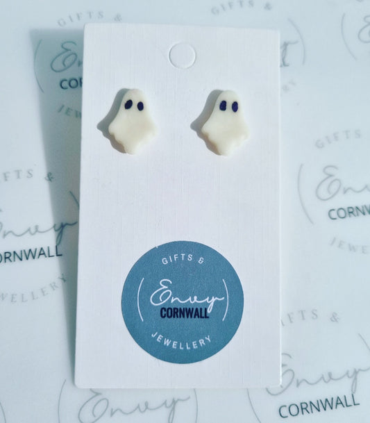 Glow In The Dark Ghost Studs