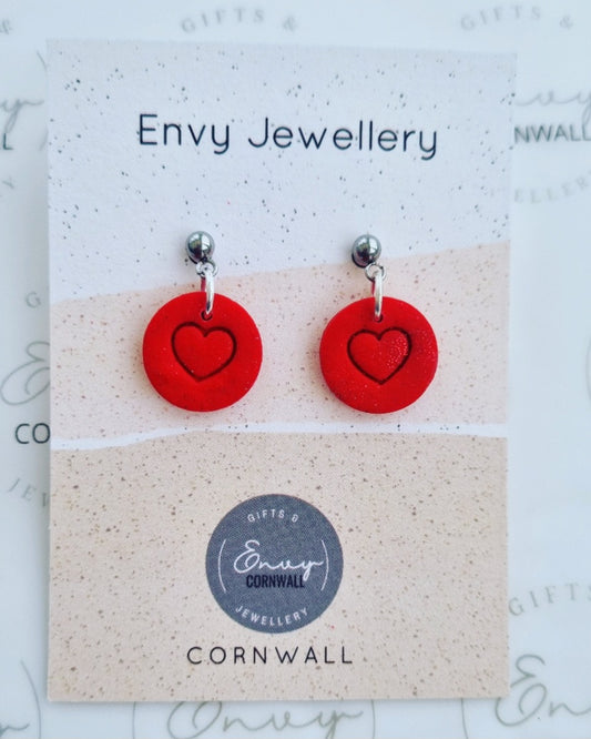 Heart Drops Small Round