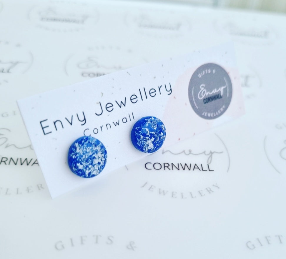Blue & Silver Studs
