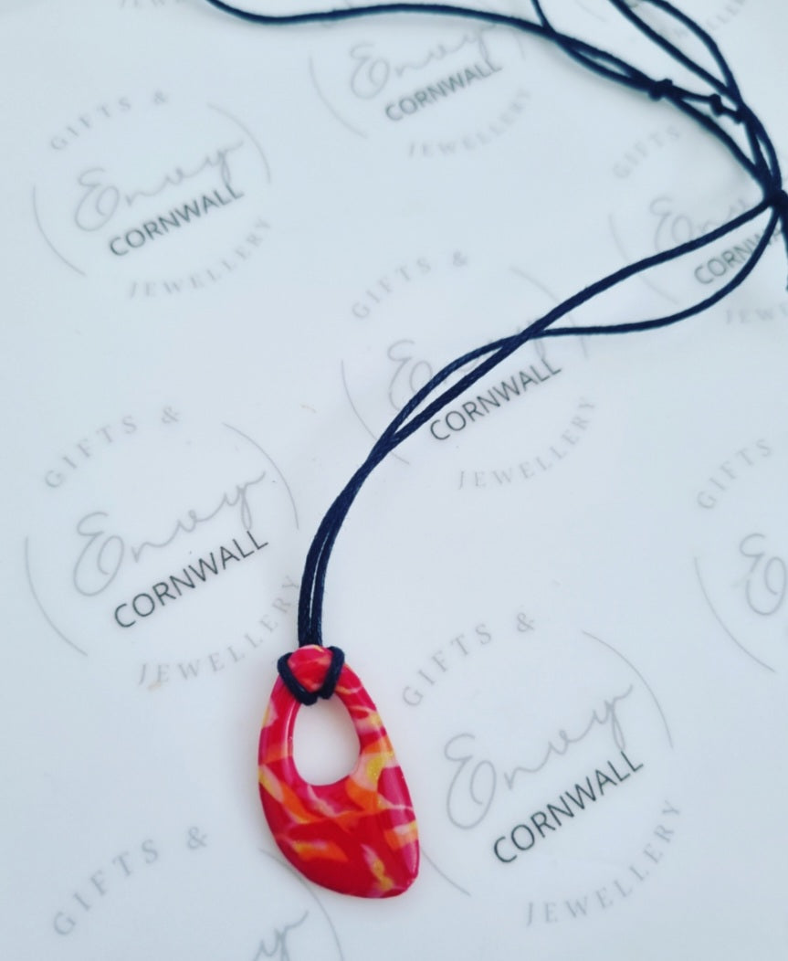 Red, Orange, Pink & Yellow Mix Necklace