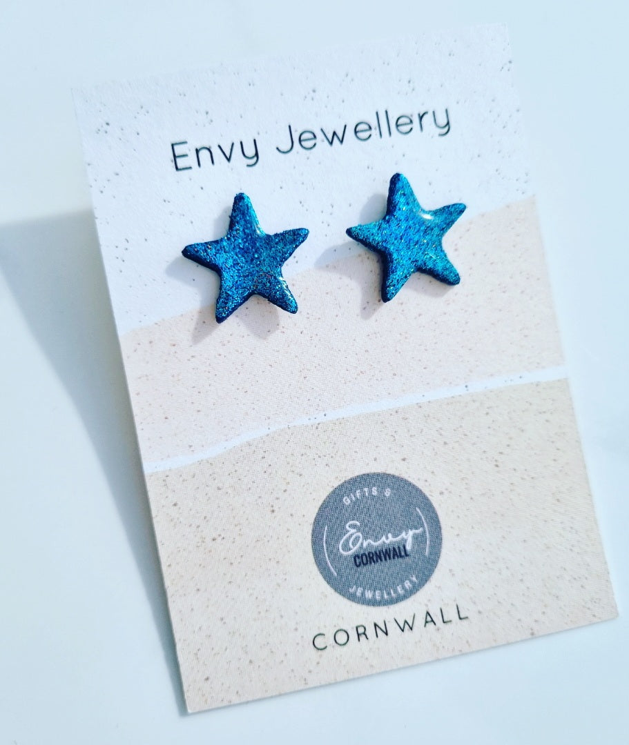 Blue Star Studs