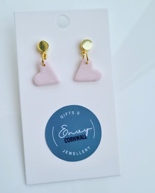Textured Baby Pink Hearts