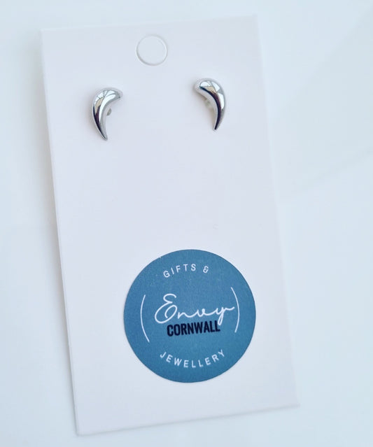 Silver Tear Studs